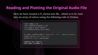 Python Audio Signal Ppt Signals and Systems Presentation Descripti | PPTX