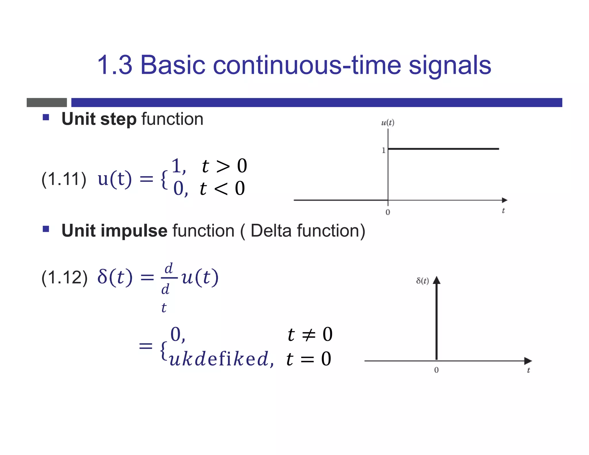 Signals and Systems-Unit 1 & 2.pptx | Physics | Science