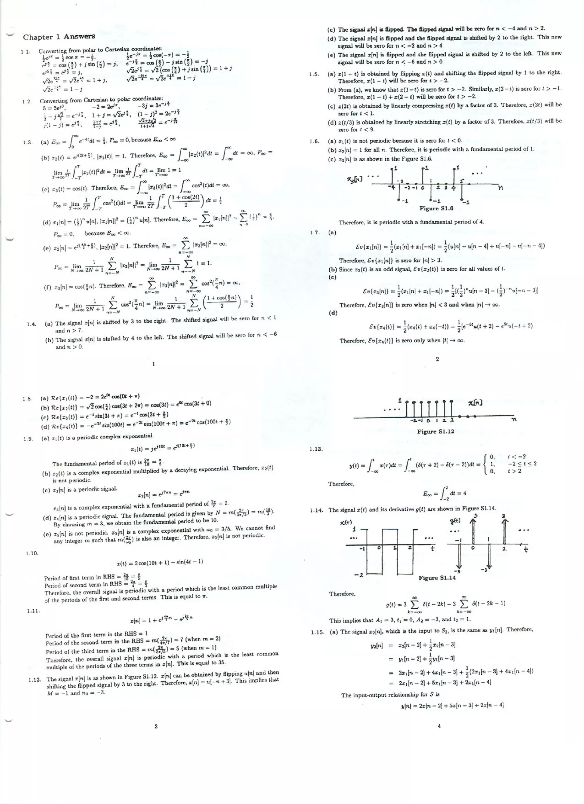 Signals and systems 2e oppenheim solutions