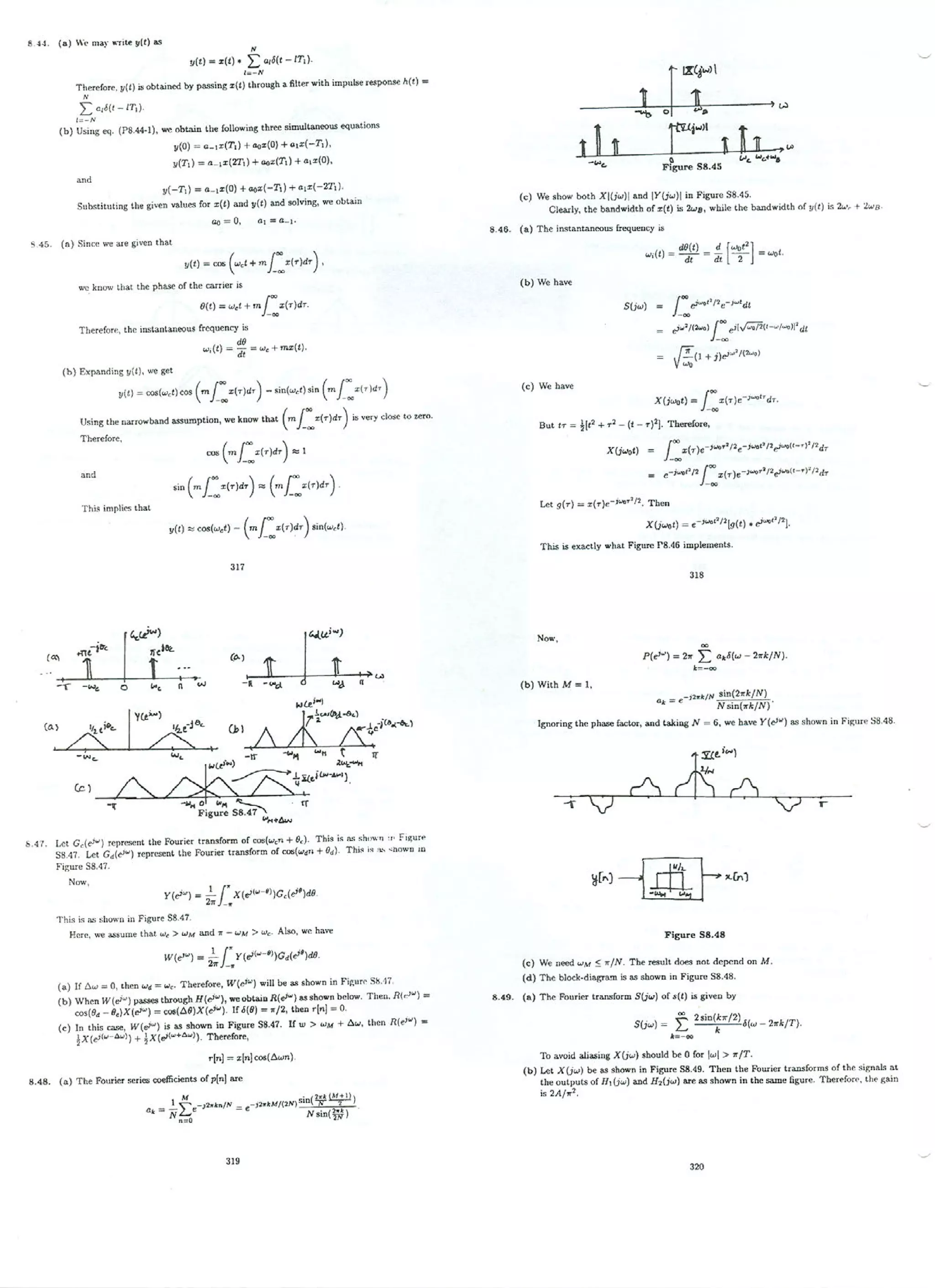 Signals and systems 2e oppenheim solutions | PDF