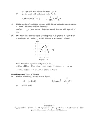 Signals and systems analysis using transform methods and matlab 3rd ...