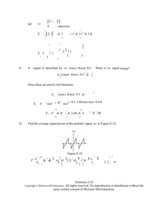 Signals and systems analysis using transform methods and matlab 3rd ...