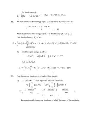 Signals and systems analysis using transform methods and matlab 3rd ...