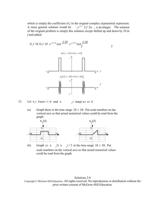 Signals and systems analysis using transform methods and matlab 3rd ...