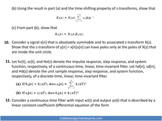 Signals and Systems Assignment Help | PPTX