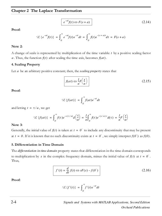 Signals and systems with matlab applications orchard publications