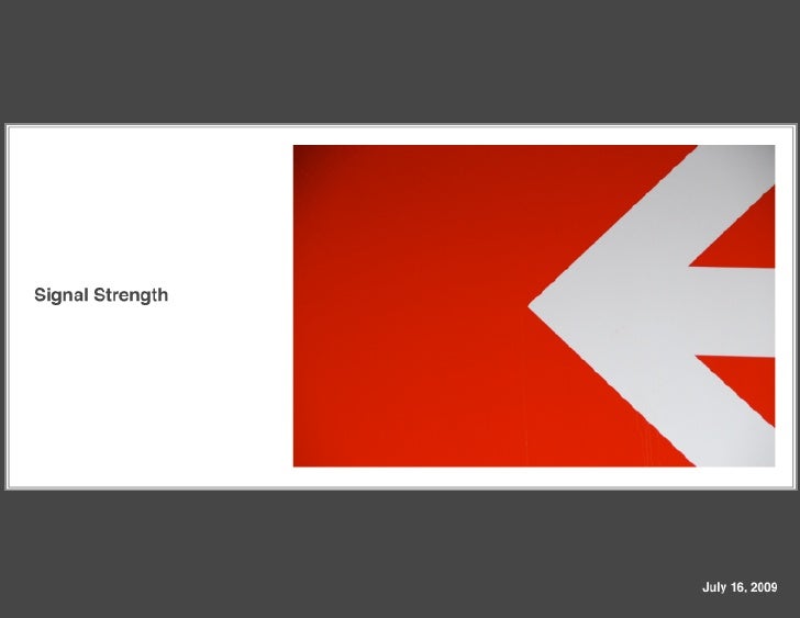Signal Strength Presentation PPT