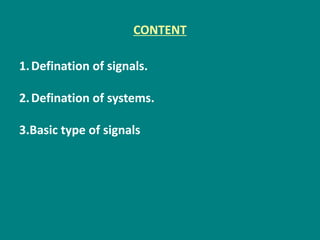 Signals and system unit 1 | PPTX