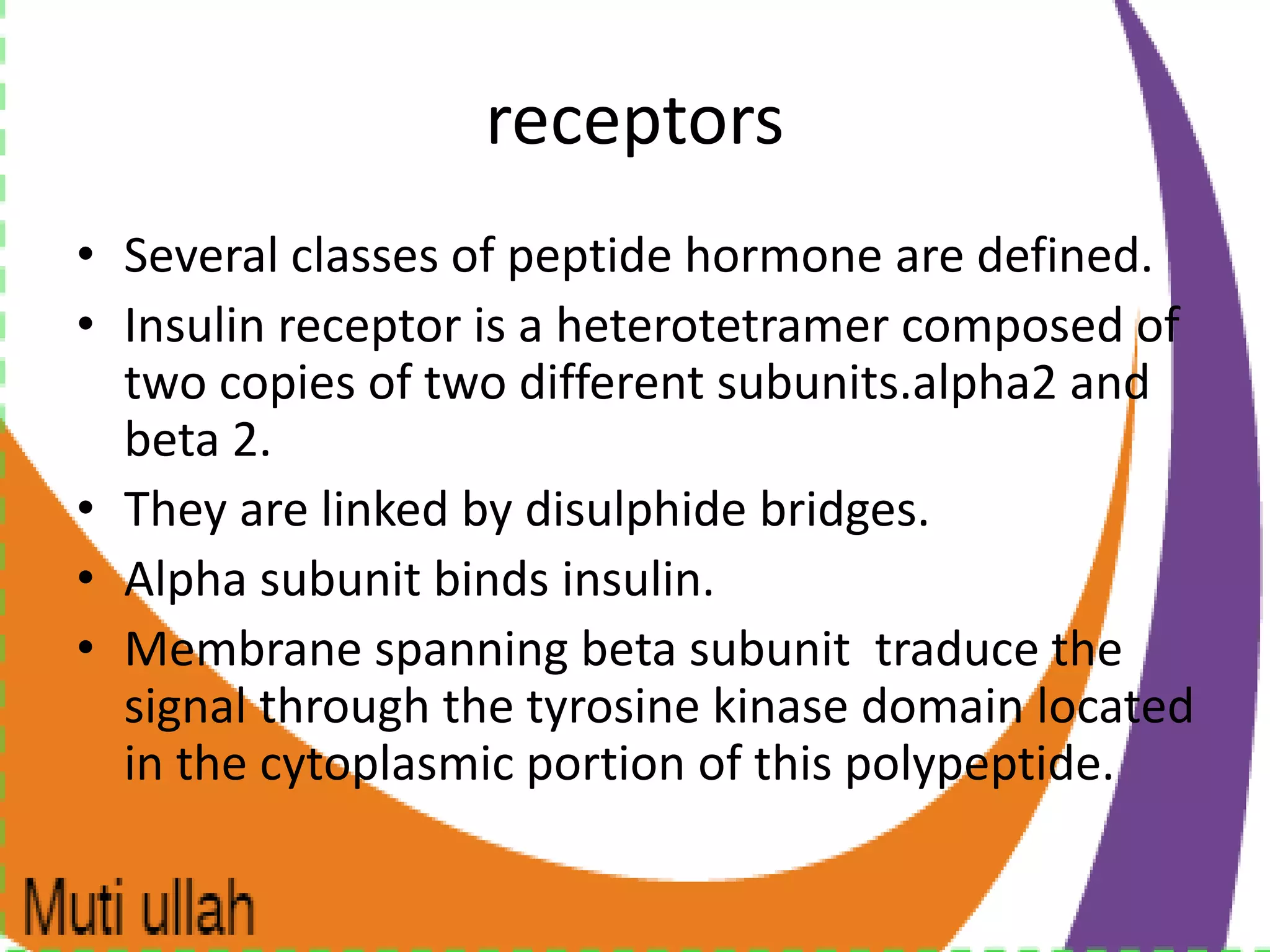 Signal transduction and hormone receptor complex | PPT