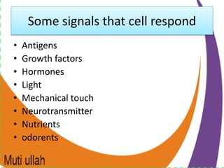 Signal transduction and hormone receptor complex | PPTX