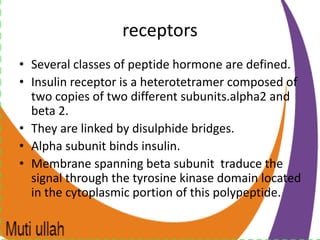 Signal transduction and hormone receptor complex | PPTX