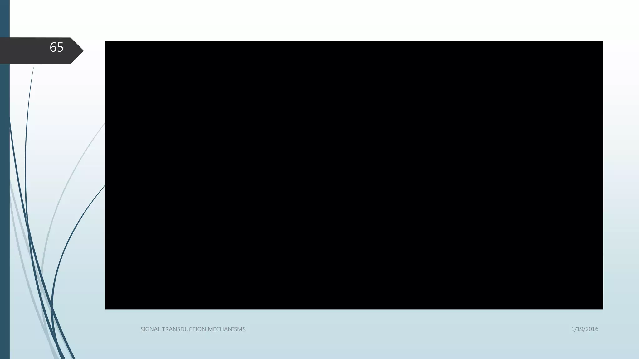 1/19/2016SIGNAL TRANSDUCTION MECHANISMS
65
 