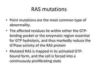 Point Mutation Ras Signal transduction proteins and pathways in oncogenesis | PPTX