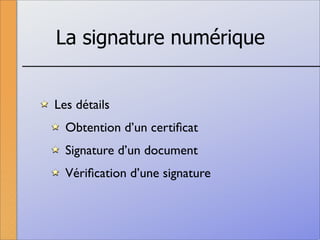 La signature numérique