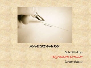 Signature Analysis Examples Signature Analysis | PPTX