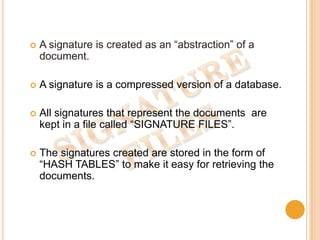 Signature files | PPTX