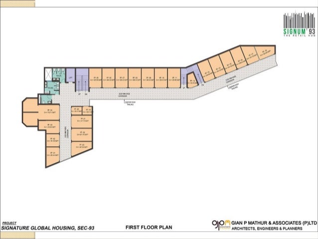 First GROUND FLOOR - Signature global signum93 commercial retail shops in sector 93 gurgaon
