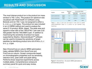 Signature Peptide MRM Optimization Made Easy for Therapeutic Protein ...
