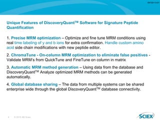 Signature Peptide MRM Optimization Made Easy for Therapeutic Protein ...