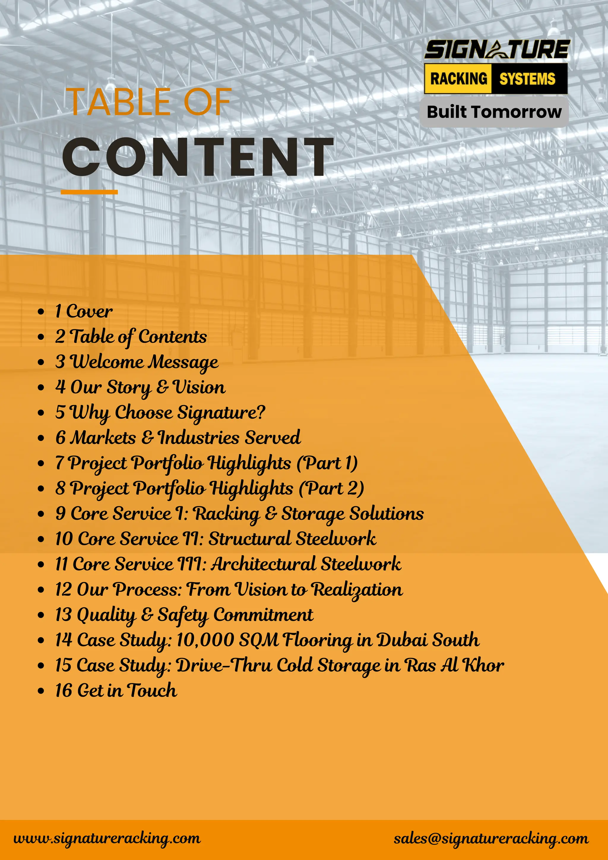 Signature Racking Systems: Integrated Steel & Storage Solutions for the ...