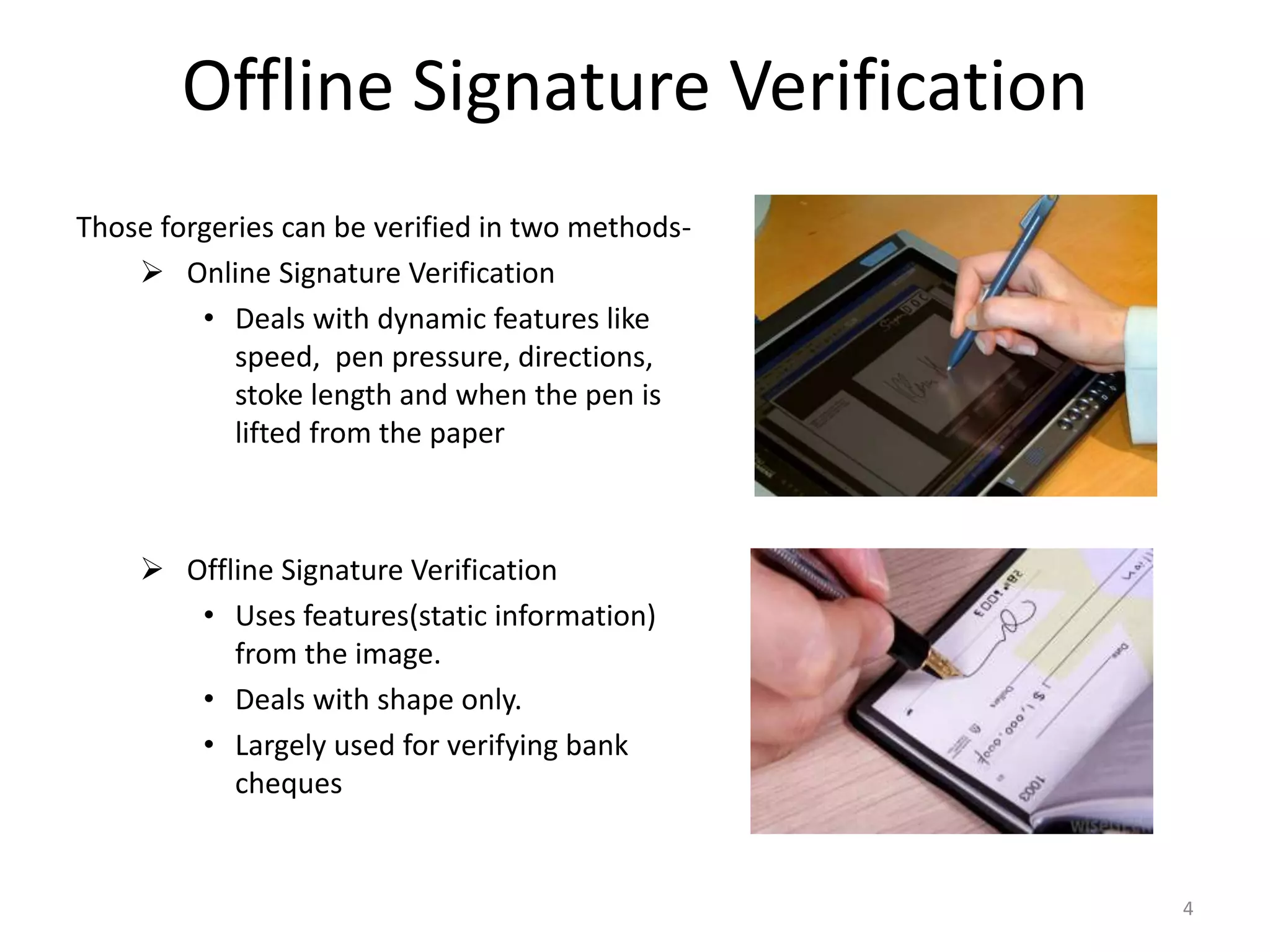 Signature verification Using SIFT Features | PPT