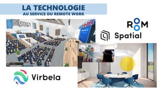 LA TECHNOLOGIE
AU SERVICE DU REMOTE WORK
 