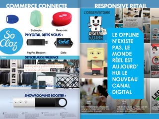 COMMERCE CONNECTE RESPONSIVE RETAIL
Fidzup - Retargeting publicitaire pour le monde physique
PHYGITALDITESVOUS?
DETECTEURDEPRESENCE
SHOWROOMINGBOOSTER?
LE OFFLINE
N’EXISTE
PAS, LE
MONDE
RÉEL EST
AUJOURD’
HUI LE
NOUVEAU
CANAL
DIGITAL
 