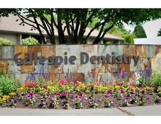 Signboard near Gillespie Dentistry