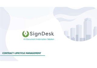 #1 Document Automation Solution
CONTRACT LIFECYCLE MANAGEMENT
 