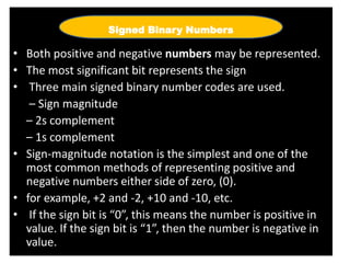 Signed Binary Numbers | PPT