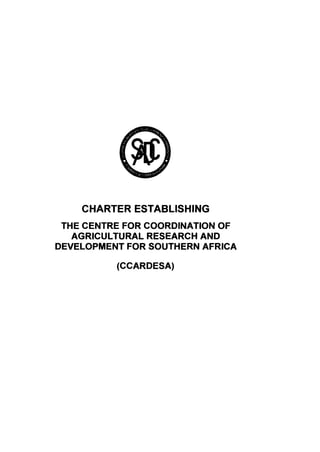 Charter Establishing the CCARDESA