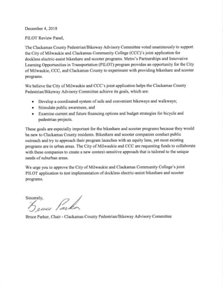 SIGNED Letter of Support from Clackamas County PBAC 12-4-18