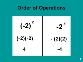 Order of Operations
