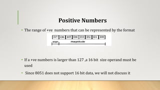 Signed numbers in 8051 | PPTX