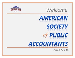 American Society of Public Accountants (Hoja suelta)