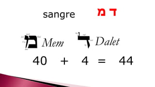 40 + 4 = 44
‫מ‬ ‫ד‬sangre
 