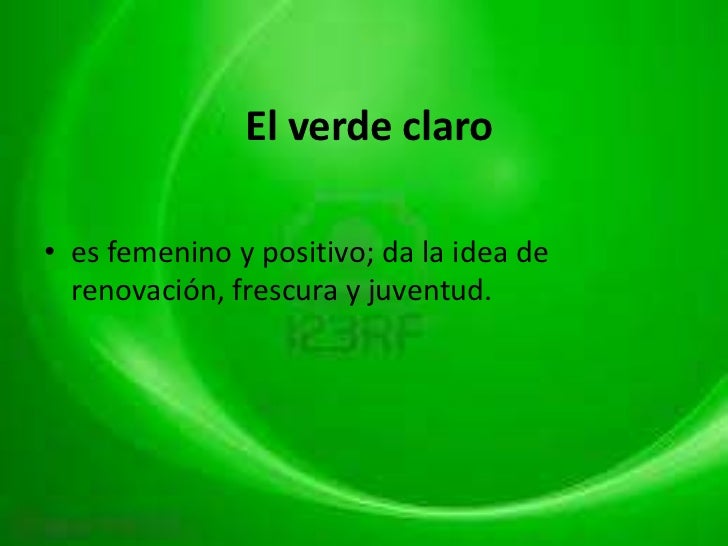Significado del color verde