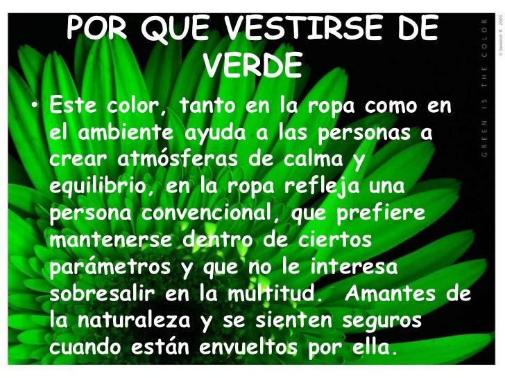 Significado del color verde