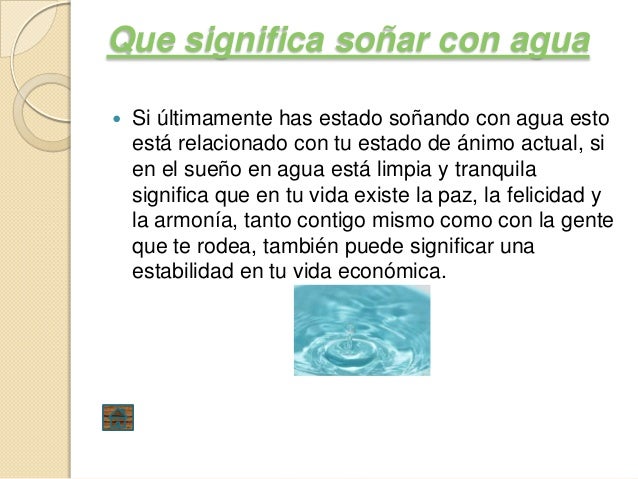 Que Significa Cuando Suenas Agua Limpia