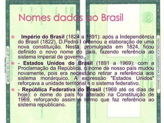 Significado dos nomes dados ao Brasil | PPTX