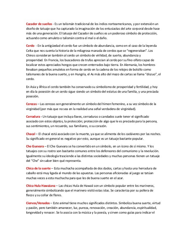 Significados De Los Tatuajes