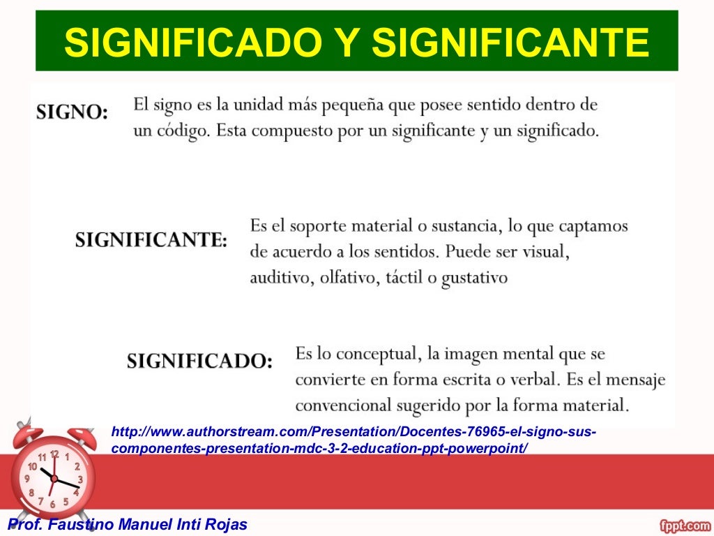 Significado y significante