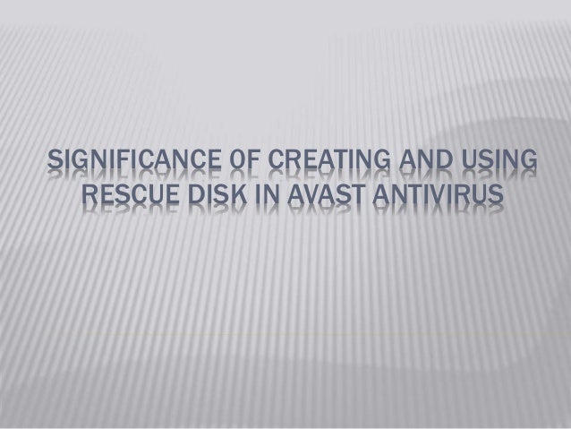 using avast rescue disk using avast rescue disk