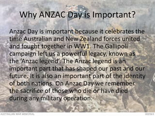 Significance of ANZAC Day | PPTX