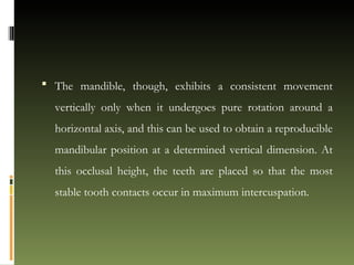 significance of centric relation in complete denture | PPT