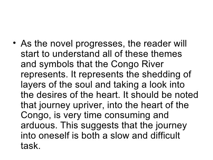 Journey symbolism in heart of darkness