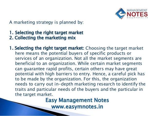 Significance of marketing strategy