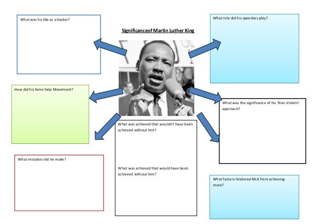 Significance of martin luther king sheet