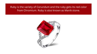 Significance of Ruby Gemstones in Astrology | PDF