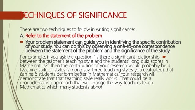 Significance of the study in research proposal image